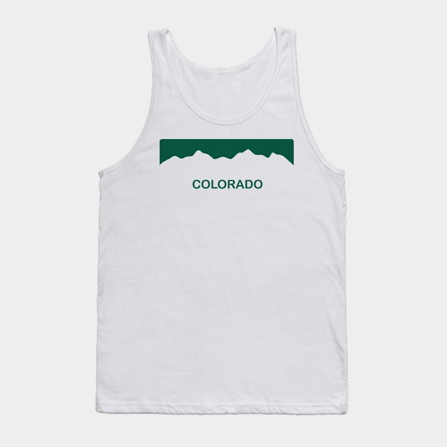 Colorado License Plate Tank Top by KevinWillms1